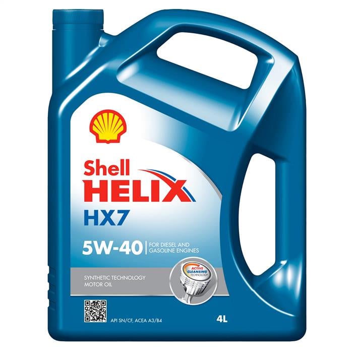 Моторна олива Shell Helix HX7 5W-40, 4л Shell HELIX HX 7 5W-40 4L