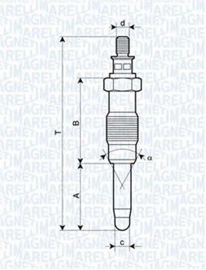 062900010304 Magneti marelli Свеча накаливания