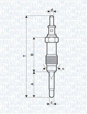 062900046304 Magneti marelli Свеча накаливания