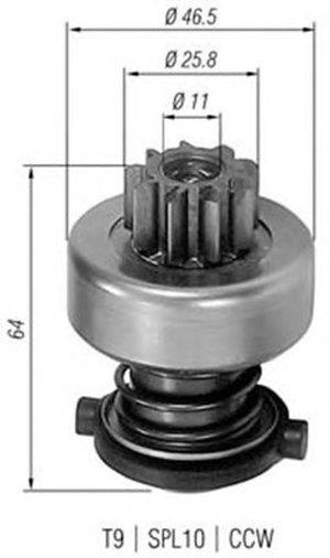 Magneti marelli 940113020113 Бендікс стартера 940113020113: Приваблива ціна - Купити в Україні на EXIST.UA! 940113020113 Magneti marelli Бендікс стартера