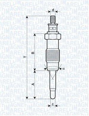 062500300304 Magneti marelli Свеча накаливания