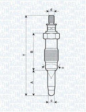 062583003304 Magneti marelli Свеча накаливания