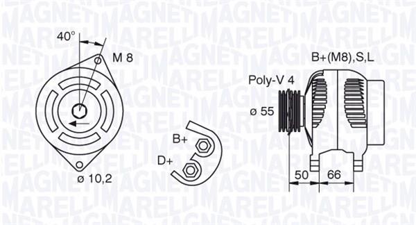 063321607010 Magneti marelli Генератор