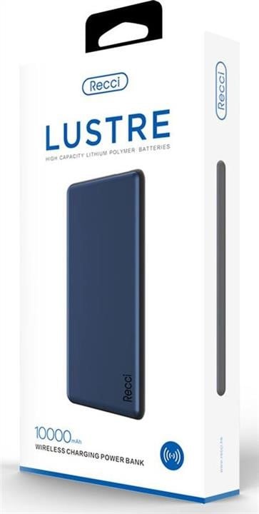 Recci Універсальна мобільна батарея Recci Lustre 10000mAh Blue (378876) – ціна