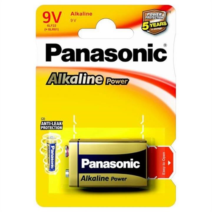 Panasonic 6LF22APB/1BP Батарейка Alkaline Power Krona/6LF22 BL 1 шт 6LF22APB1BP: Купити в Україні - Добра ціна на EXIST.UA!