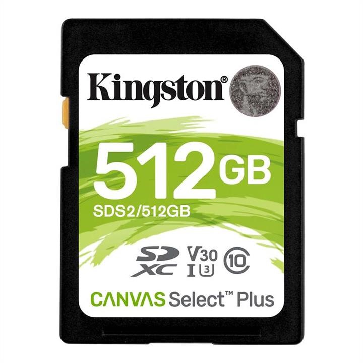 Kingston SDS2/512GB Карта пам'яті SDXC 512GB UHS-I / U3 Class 10 Kingston Canvas Select Plus R100 / W85MB / s (SDS2 / 512GB) SDS2512GB: Купити в Україні - Добра ціна на EXIST.UA!