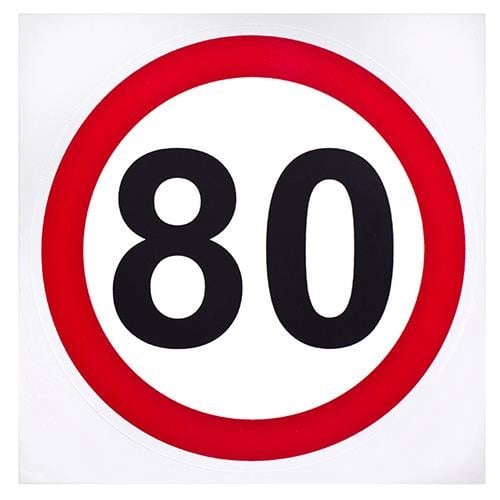 Vitol ЗНАК "80" Наклейка знак "80" діам. 130мм (знак "80") 80: Купити в Україні - Добра ціна на EXIST.UA!