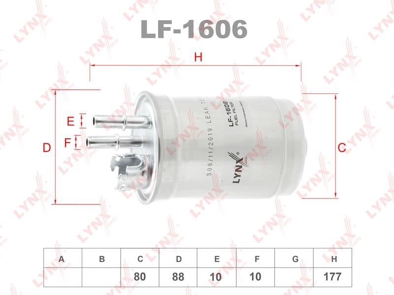 LYNXauto LF-1606 Фільтр палива LF1606: Купити в Україні - Добра ціна на EXIST.UA!