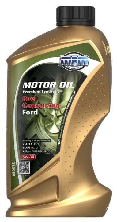 MPM Oil 05001E Моторна олива MPM Oil Premium Synthetic FC Ford 5W-30, 1л 05001E: Приваблива ціна - Купити в Україні на EXIST.UA!