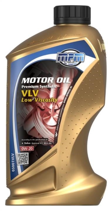 MPM Oil 05001VLV Моторна олива MPM Oil Premium Synthetic LV Volvo 0W-20, 1л 05001VLV: Купити в Україні - Добра ціна на EXIST.UA!