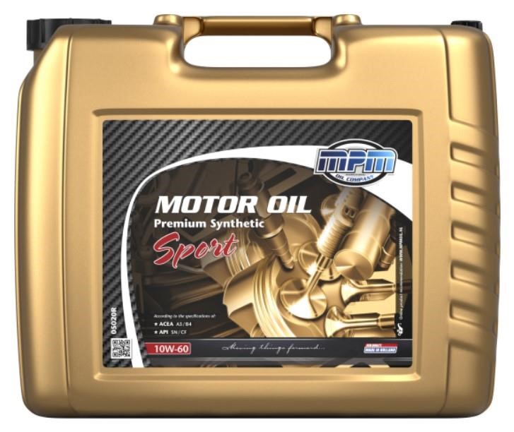 MPM Oil 05020R Моторна олива MPM Oil Premium Synthetic Sport 10W-60, 20л 05020R: Купити в Україні - Добра ціна на EXIST.UA!