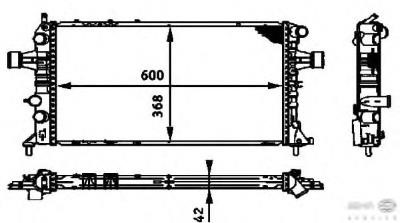 Polcar 550808B4 Радиатор охлаждения двигателя 550808B4: Отличная цена - Купить в Украине на EXIST.UA! 550808B4 Polcar Радиатор охлаждения двигателя