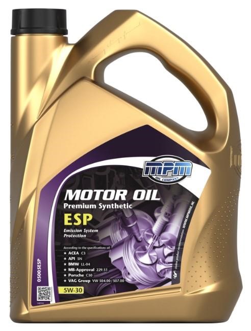 MPM Oil 05005ESP Моторна олива MPM Oil Premium Synthetic ESP 5W-30, 5л 05005ESP: Купити в Україні - Добра ціна на EXIST.UA!