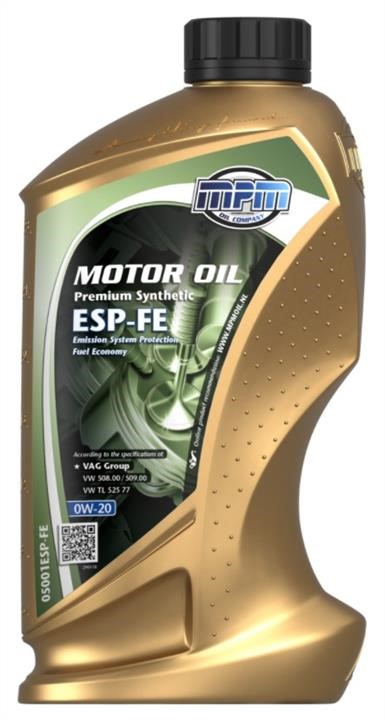 MPM Oil 05001ESP-FE Моторна олива MPM Oil Premium Synthetic ESP-FE 0W-20, 1л 05001ESPFE: Купити в Україні - Добра ціна на EXIST.UA!