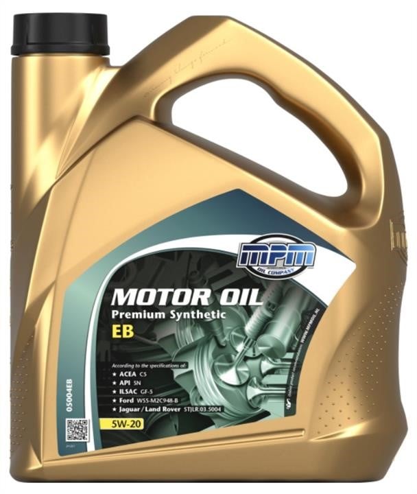 MPM Oil 05004EB Моторна олива MPM Premium Synthetic EcoBoost 5W-20, 4л 05004EB: Купити в Україні - Добра ціна на EXIST.UA!