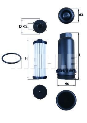 Фильтр АКПП, комплект Mahle/Knecht HX 151KIT