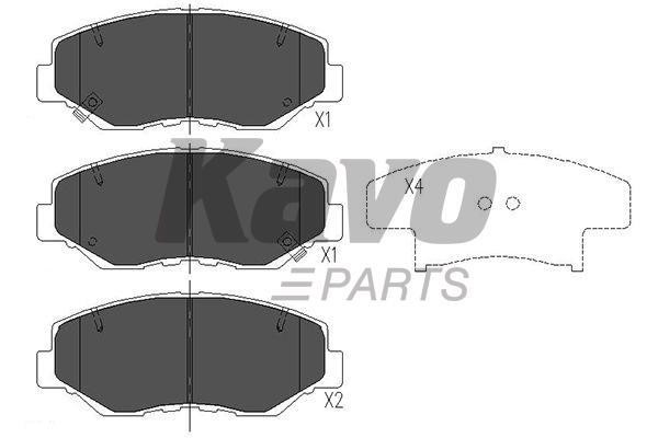 Kavo parts Гальмівні колодки, комплект – ціна 839 UAH