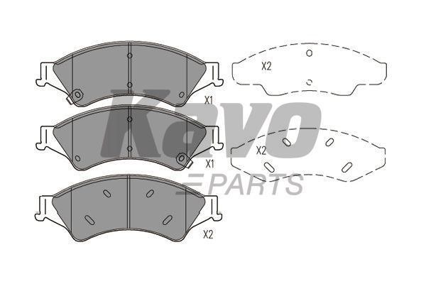 Тормозные колодки дисковые передние, комплект Kavo parts KBP-4574