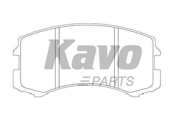 Тормозные колодки дисковые передние, комплект Kavo parts KBP-5537