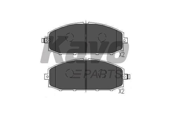 Тормозные колодки дисковые, комплект Kavo parts KBP-6540