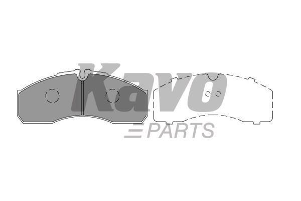 Тормозные колодки дисковые передние, комплект Kavo parts KBP-6598