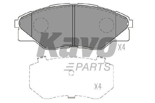 Тормозные колодки дисковые, комплект Kavo parts KBP-9135