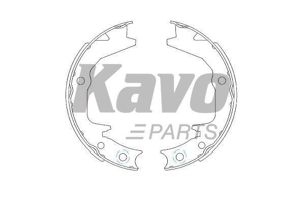 Колодки тормозные барабанные, комплект Kavo parts KBS-6404
