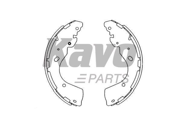 Колодки тормозные барабанные, комплект Kavo parts KBS-7402