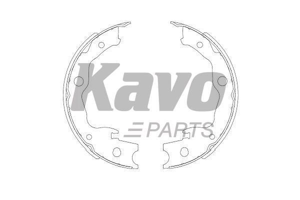 Колодки тормозные барабанные, комплект Kavo parts KBS-7403