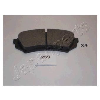 PP259AF Japanparts Тормозные колодки дисковые, комплект