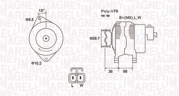 063731901010 Magneti marelli Генератор