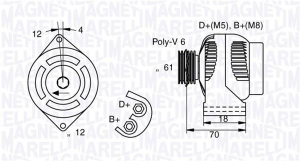 Купить Magneti marelli 063377005010 по низкой цене в Украине!