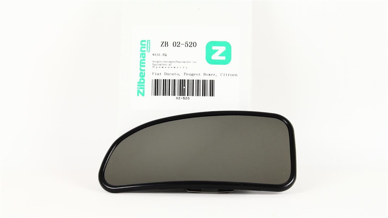Zilbermann 02-520 Скло зовнішнього дзеркала 02520: Купити в Україні - Добра ціна на EXIST.UA!