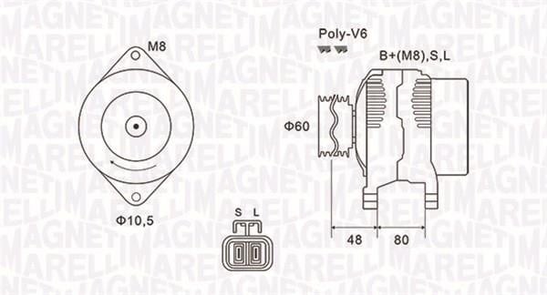 063731607010 Magneti marelli Генератор