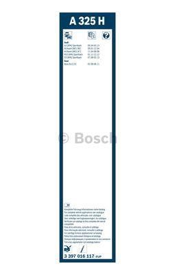 Щітка склоочисника задня безкаркасна 325 мм (13&quot;) Bosch 3 397 016 117