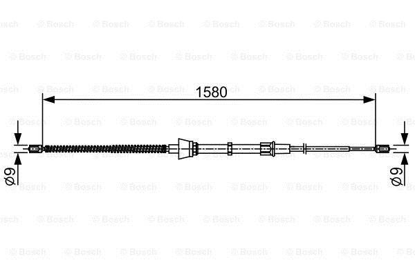 Трос ручного гальма Bosch 1 987 482 446