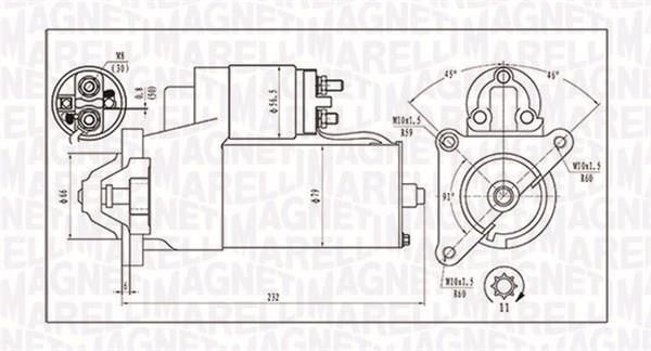 Стартер Magneti marelli 063720373010