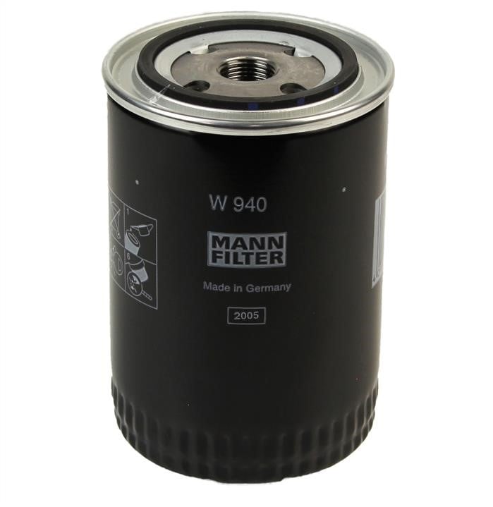 Mann-Filter W 940 Фільтр масляний W940: Купити в Україні - Добра ціна на EXIST.UA!