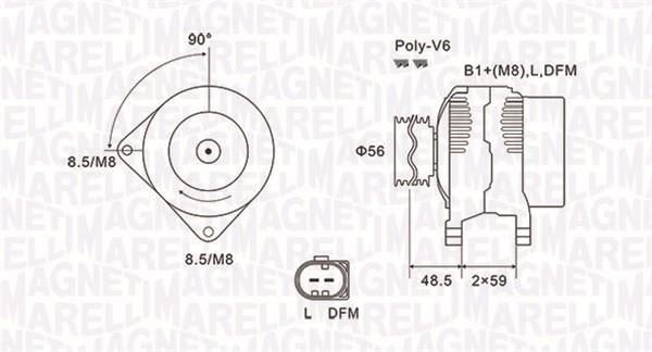063731644010 Magneti marelli Генератор