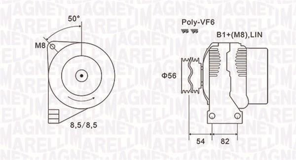 063732028010 Magneti marelli Генератор