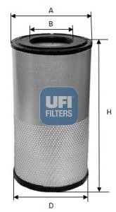 Ufi 2751800 Повітряний фільтр 2751800: Купити в Україні - Добра ціна на EXIST.UA!