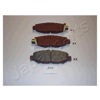 Колодки Lexus LS (Лексус ЛС): PP212AF Japanparts Тормозные колодки дисковые, комплект