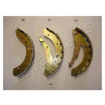 GF216AF Japanparts Колодки тормозные барабанные, комплект