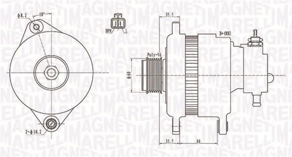 063731899010 Magneti marelli Генератор