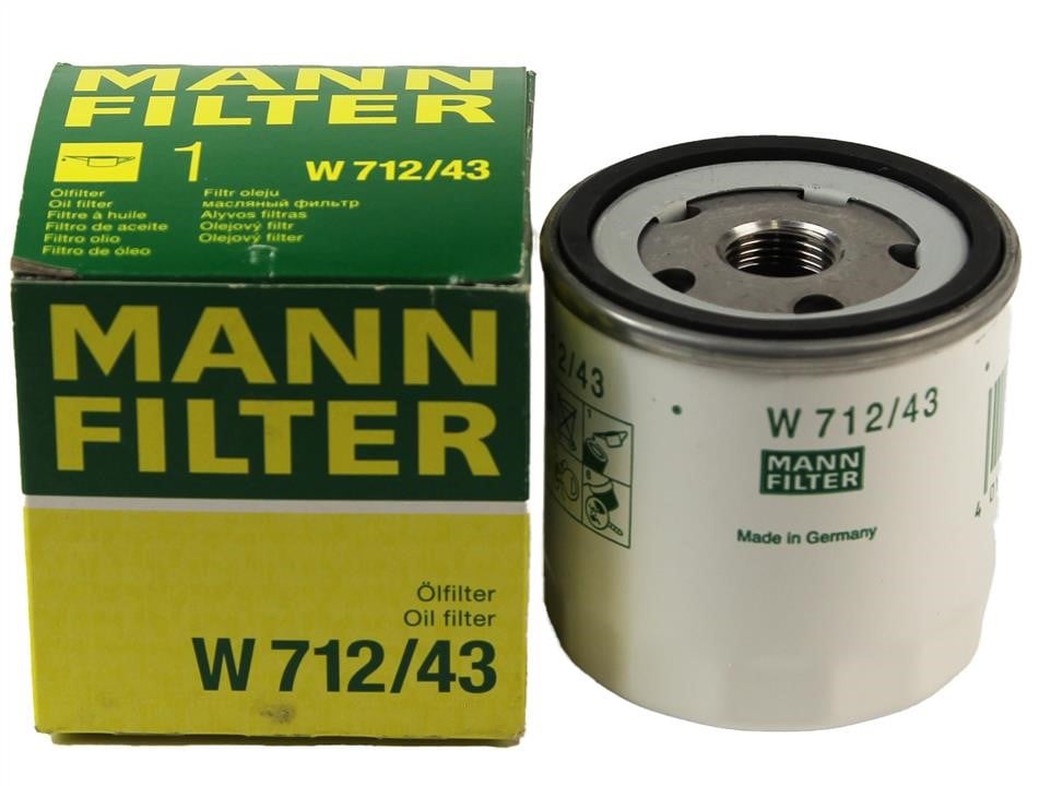 Фільтр масляний Mann-Filter W 712&#x2F;43