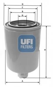Ufi 2403900 Фільтр палива 2403900: Купити в Україні - Добра ціна на EXIST.UA!