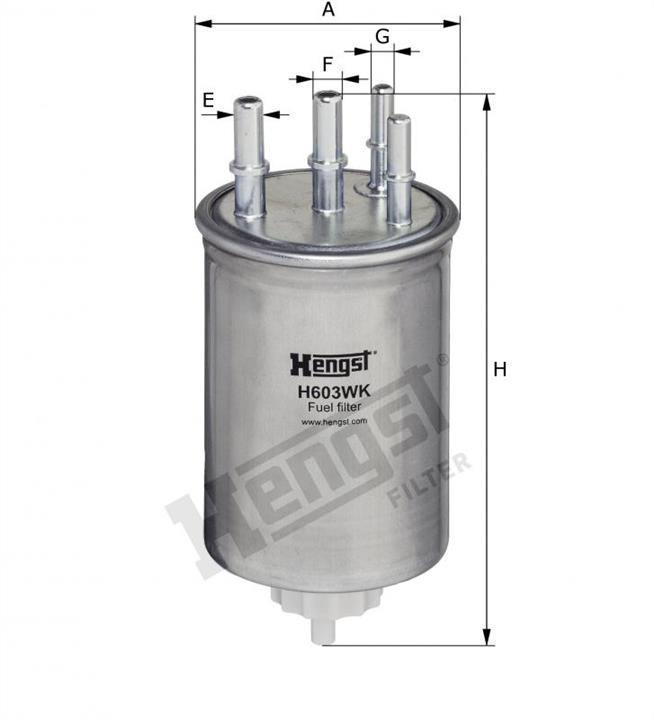 Купить Hengst H603WK по низкой цене в Украине!