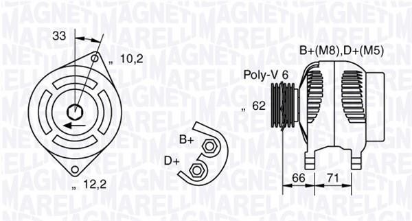 Купити Magneti marelli 063321332010 за низькою ціною в Україні!