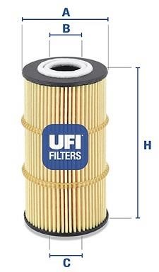 Ufi 25.170.00 Фільтр масляний 2517000: Купити в Україні - Добра ціна на EXIST.UA!