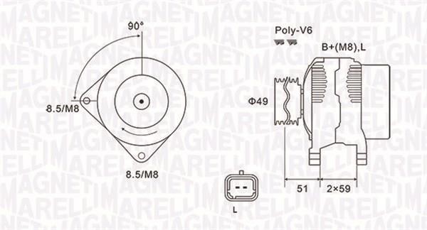 063731881010 Magneti marelli Генератор
